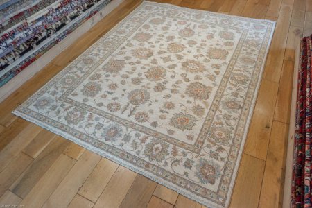 Hand-Knotted Ziegler Rug From Afghanistan