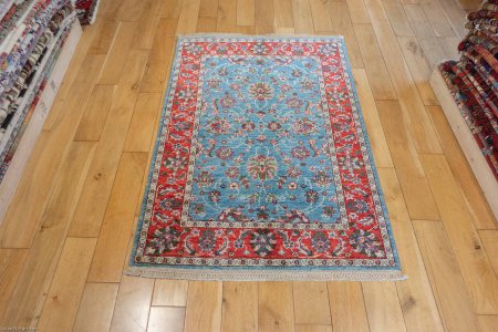 Hand-Knotted Ziegler Rug From Afghanistan