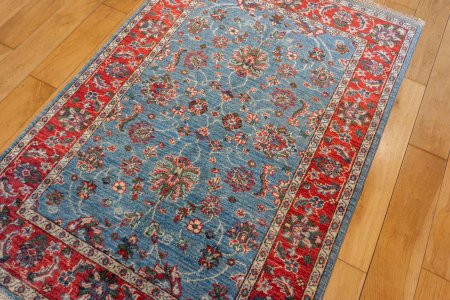 Hand-Knotted Ziegler Rug From Afghanistan