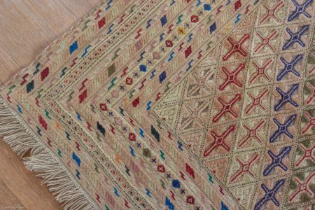 Hand-Made Fine Mushwani Rug From Afghanistan