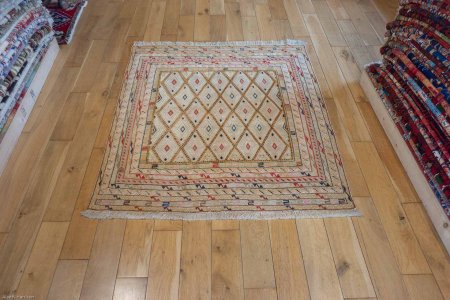 Hand-Made Fine Mushwani Rug From Afghanistan