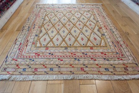 Hand-Made Fine Mushwani Rug From Afghanistan