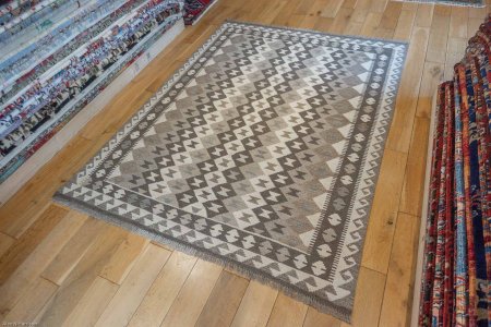 Hand-Made Mazar Kilim From Afghanistan