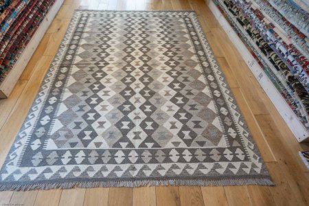 Hand-Made Mazar Kilim From Afghanistan