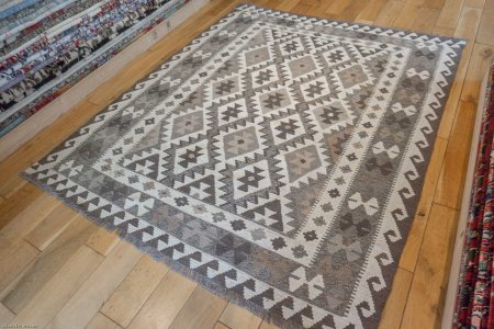 Hand-Made Mazar Kilim From Afghanistan