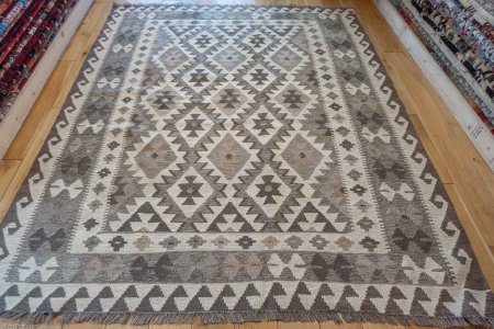 Hand-Made Mazar Kilim From Afghanistan