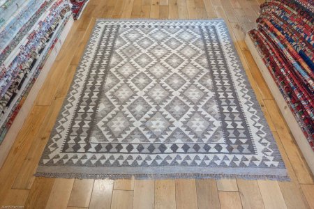 Hand-Made Mazar Kilim From Afghanistan