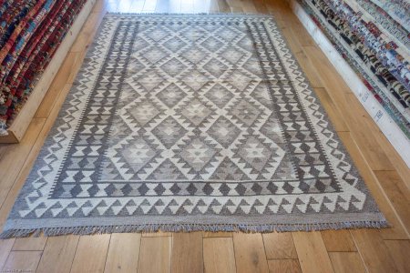 Hand-Made Mazar Kilim From Afghanistan