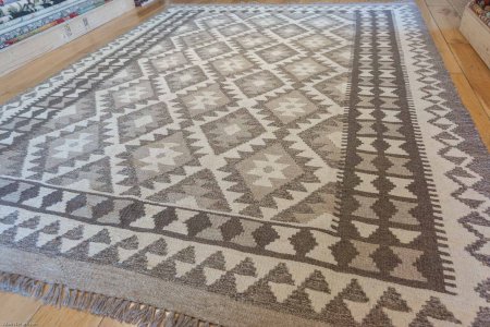 Hand-Made Mazar Kilim From Afghanistan