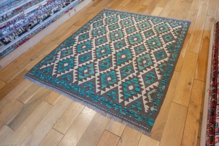 Hand-Made Mazar Kilim From Afghanistan