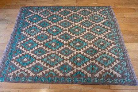 Hand-Made Mazar Kilim From Afghanistan