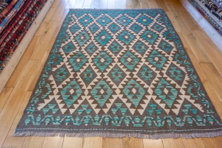 Hand-Made Mazar Kilim From Afghanistan