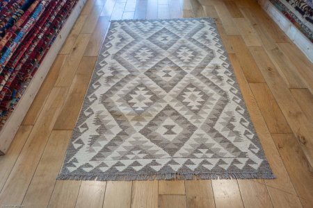 Hand-Made Mazar Kilim From Afghanistan