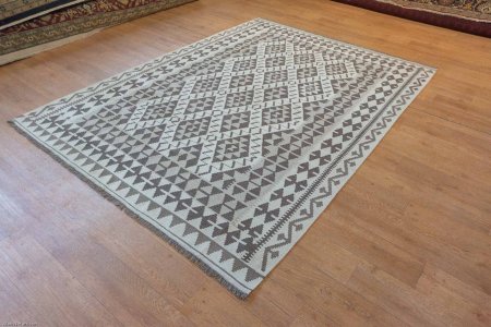 Hand-Made Mazar Kilim From Afghanistan