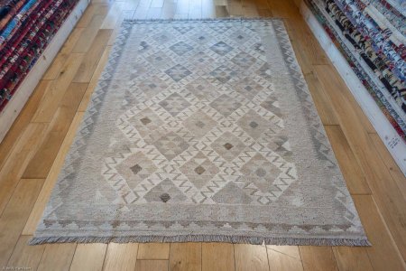 Hand-Made Mazar Kilim From Afghanistan