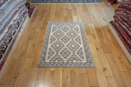 Hand-Made Mazar Kilim From Afghanistan