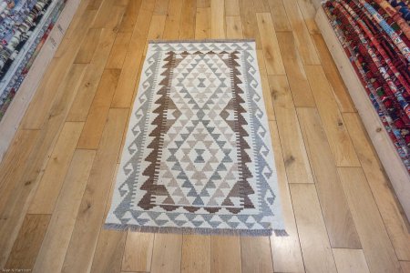 Hand-Made Mazar Kilim From Afghanistan