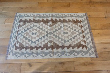 Hand-Made Mazar Kilim From Afghanistan