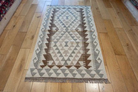 Hand-Made Mazar Kilim From Afghanistan