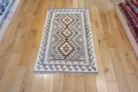 Hand-Made Mazar Kilim From Afghanistan