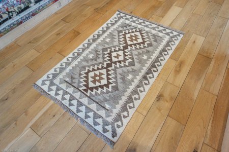 Hand-Made Mazar Kilim From Afghanistan