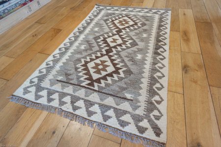 Hand-Made Mazar Kilim From Afghanistan