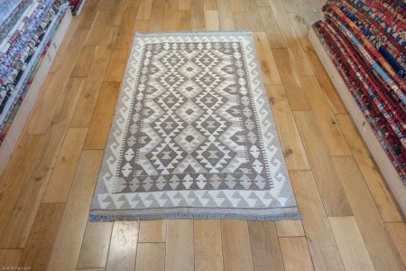 Hand-Made Mazar Kilim From Afghanistan