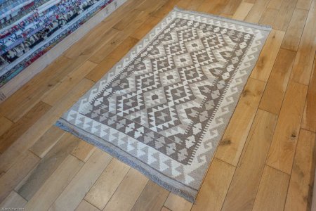 Hand-Made Mazar Kilim From Afghanistan