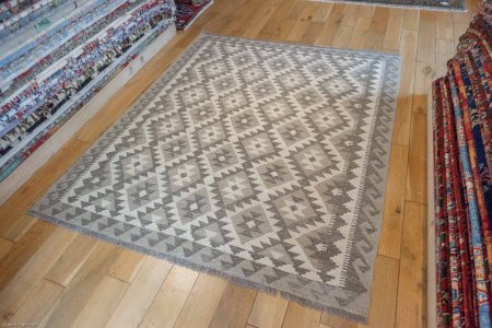 Hand-Made Mazar Kilim From Afghanistan