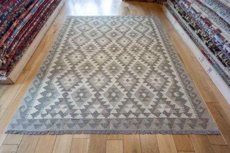 Hand-Made Mazar Kilim From Afghanistan