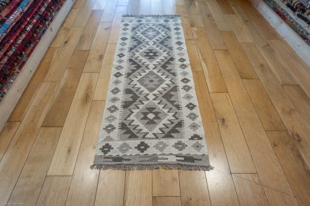 Hand-Made Mazar Kilim From Afghanistan