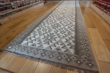 Hand-Made Mazar Kilim From Afghanistan