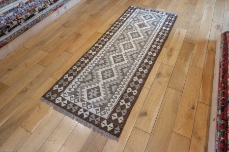 Hand-Made Mazar Kilim From Afghanistan