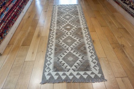 Hand-Made Mazar Kilim From Afghanistan