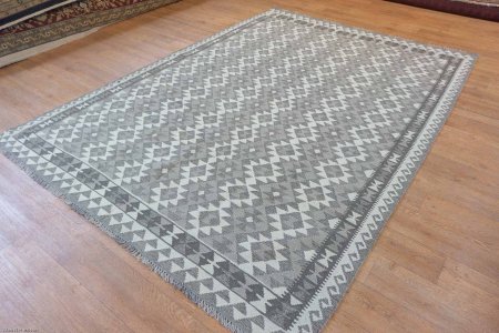 Hand-Made Mazar Kilim From Afghanistan