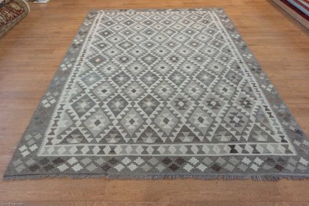 Hand-Made Mazar Kilim From Afghanistan