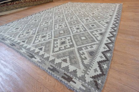 Hand-Made Mazar Kilim From Afghanistan