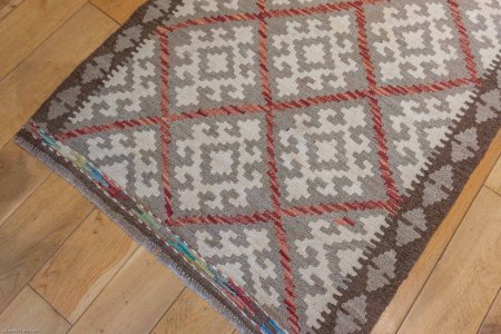 Hand-Made Mazar Kilim From Afghanistan