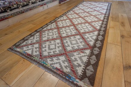 Hand-Made Mazar Kilim From Afghanistan