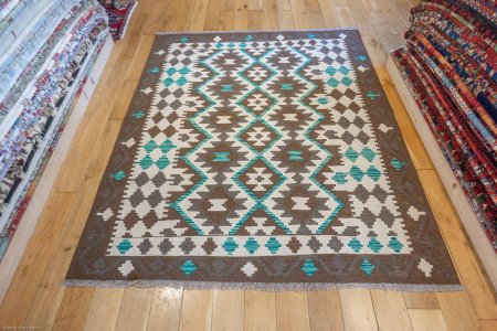 Hand-Made Mazar Kilim From Afghanistan