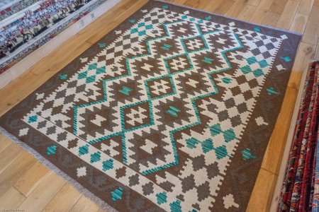 Hand-Made Mazar Kilim From Afghanistan