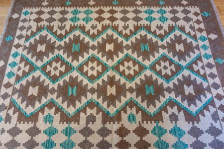 Hand-Made Mazar Kilim From Afghanistan