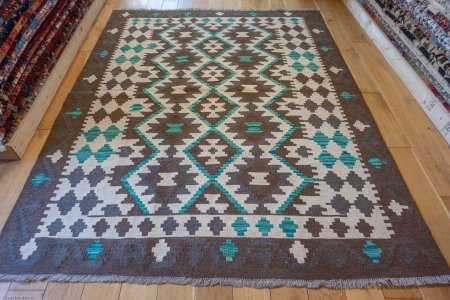 Hand-Made Mazar Kilim From Afghanistan