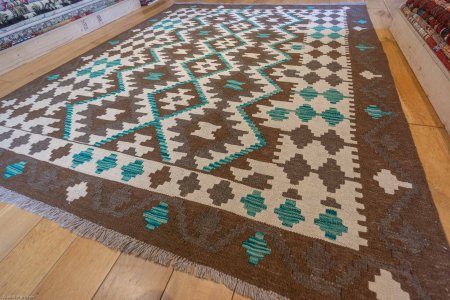 Hand-Made Mazar Kilim From Afghanistan