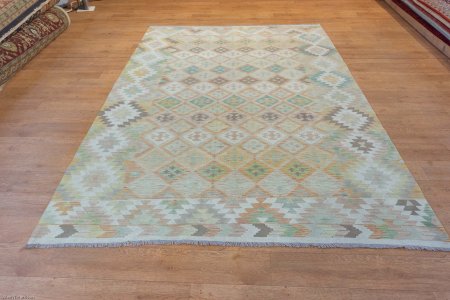 Hand-Made Mazar Kilim From Afghanistan