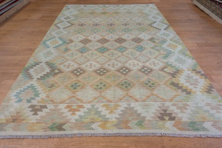 Hand-Made Mazar Kilim From Afghanistan