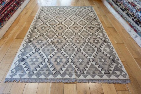 Hand-Made Mazar Kilim From Afghanistan