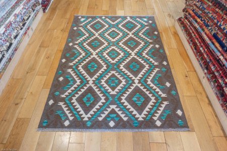 Hand-Made Mazar Kilim From Afghanistan