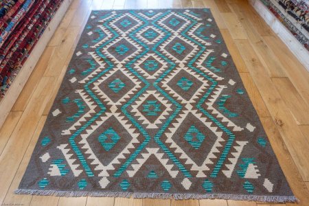 Hand-Made Mazar Kilim From Afghanistan