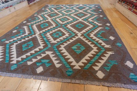 Hand-Made Mazar Kilim From Afghanistan